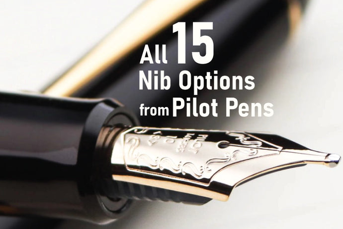 All 15 Nib Options from Pilot Pen: The complete range Pilot's nibs