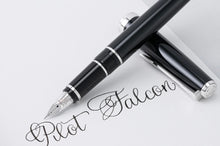 Load image into Gallery viewer, Pilot Falcon Metal Black/Rhodium Fountain Pen Falcon Nib