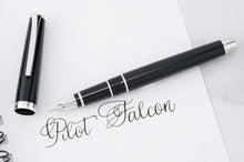 Load image into Gallery viewer, Pilot Falcon Metal Black/Rhodium Fountain Pen Falcon Nib
