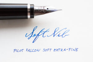 Pilot Falcon Resin Black/Rhodium Fountain Pen Falcon Nib