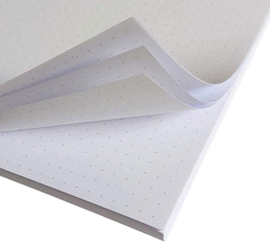 Premium Unpunched Refills Loose Leaf Filler Paper, A4 Size, Dot Grid, 100gsm, For Ring Binder Discbound Notebook Planner