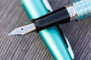 Pilot Metropolitan Retro Pop Series MR3 Dots Turquoise Fountain pen - BDpens