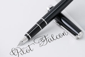 Pilot Falcon Metal Black/Rhodium Fountain Pen FA Nib