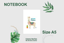 Load image into Gallery viewer, Notebook - Size A5 - llama Series - No Drama