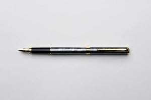 Pilot Cavalier Fountain Pen - Marbled - Black & Gray - GT