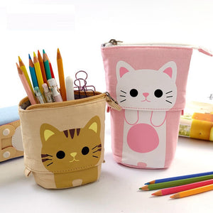 Kawaii Cute Cat Stand-up Pop-up Pencil Case
