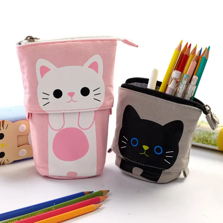 Kawaii Cute Cat Stand-up Pop-up Pencil Case – BD Pen