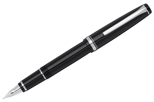 Pilot Falcon Resin Black/Rhodium Fountain Pen FA Nib
