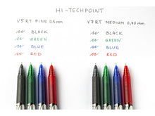 Load image into Gallery viewer, Pilot Hi-Tecpoint V5 RT Liquid Ink Rollerball pen 3pcs pack