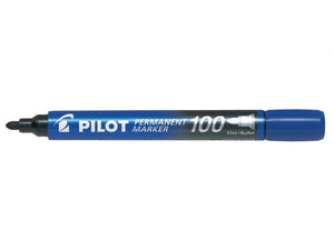Permanent Marker 100 - Marker Pen - Fine Bullet Tip - 12 pcs Box - BDpens