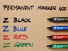 Load image into Gallery viewer, Permanent Marker 400 - Marker Pen - Broad Chisel Tip - 12 pcs Box - BDpens
