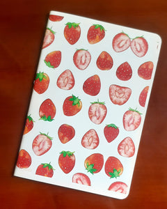 Premium A5 Notebook for Fountain Pens - 100gsm Paper - Summer Series - Strawberry