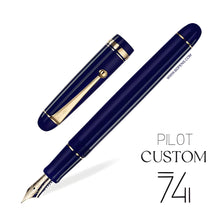 Load image into Gallery viewer, Pilot Custom 74 Fountain Pen - Dark Blue