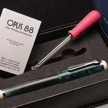Load image into Gallery viewer, Opus 88 Omar Eye Dropper Fountain Pen Green