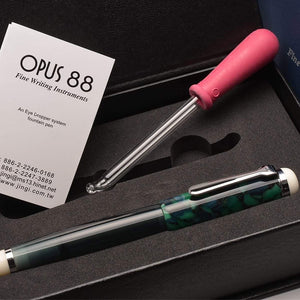 Opus 88 Omar Eye Dropper Fountain Pen Green